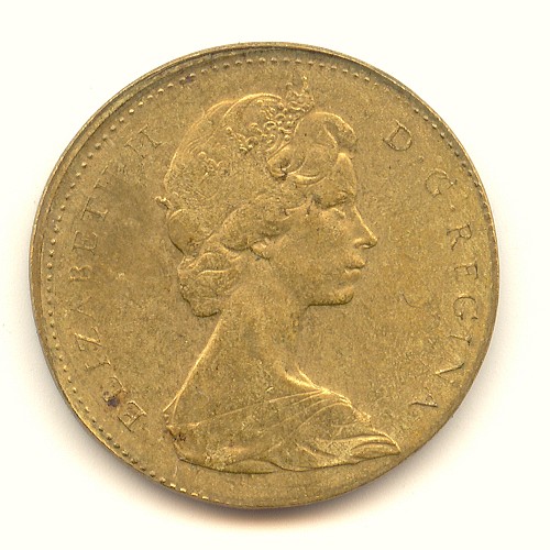 Canada 1 Cent Overstuck on Struck Israel 5 Agorot